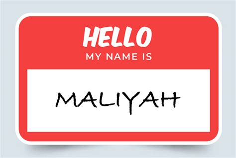 maliyah name meaning|nicknames for maliyah.